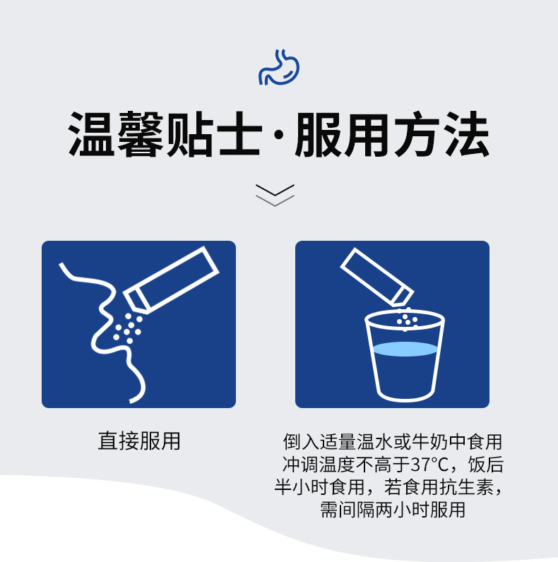 【中國直郵】北京同仁堂清幽菌益生菌雙歧桿菌調理腸胃成人兒童腸道清潔60g(3g*20袋)/盒