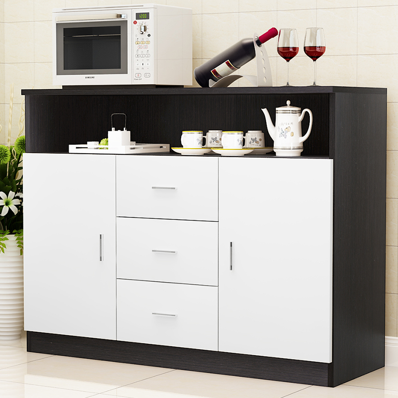 White hotel Nordic dining table Microwave oven cabinet assembly Dining room Dining table All-in-one dining cabinet Foyer cabinet Kitchen cabinet