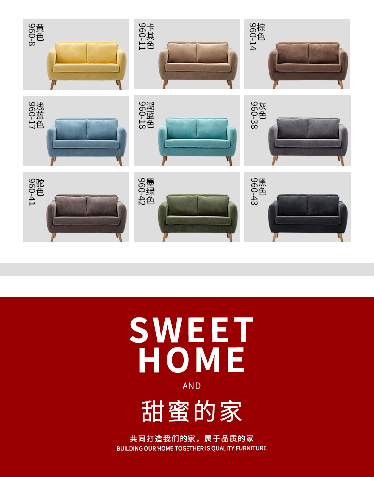 Nordic đơn giản sofa căn hộ nhỏ đơn đôi cửa hàng ba cho thuê căn hộ phòng ngủ vải có thể giặt ghế sofa - Ghế sô pha ghế sofa phòng ngủ
