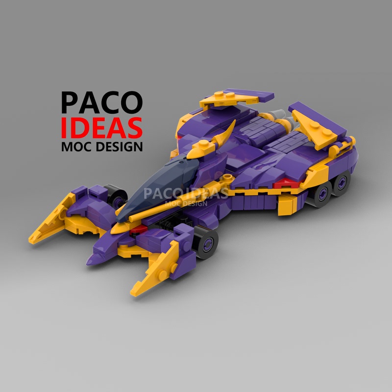 Highly Intelligent Formula 37 Spelion Za8 Knight Repair Mach Building Block Moc Racing Car Model