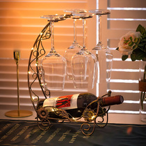 Light Extravagant Red Wine Glass Shelf Pendulum upside down Home High-footed Cup Hanging Shelf Wine Show-style upscale creativity