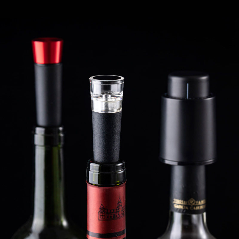 Alloy wine stopper vacuum bottle stopper air color wine bottle stopper wine suction sealing stopper cork