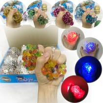 Colored beads student color changing artifact gift decompression toy found grape ball pinch ball decompression ball hair