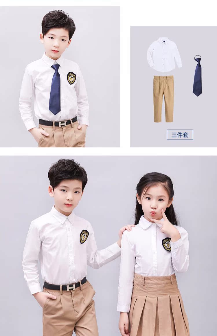 Trẻ em ăn mặc phù hợp với mùa thu bé gái cô gái nhỏ ăn mặc đám cưới chủ nhà biểu diễn trang phục đồng phục hoa cô gái hiệu suất quần áo set vest cao cấp 3 chi tiết cho bé trai