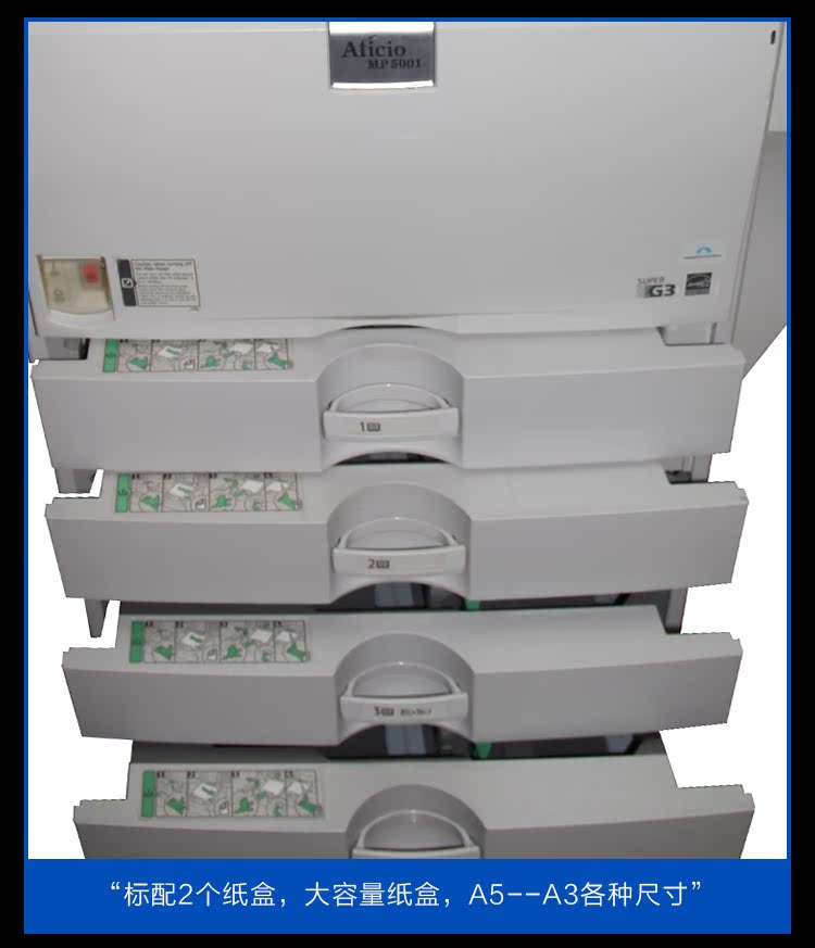 Máy photocopy mới MP4 MP4000 / 5000 bản sao màu đen trắng quét máy photocopy Ricoh - Máy photocopy đa chức năng
