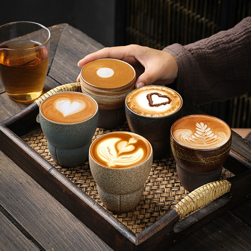 Lhopan Ceramic Coffee Cufe Cufe Retro Coarse Pottery Cup Creative Concentrated Cup ручная глазурь чашка личная чашка водяной чашки