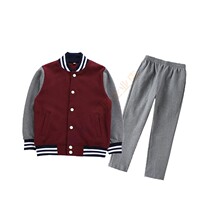 Childrens clothing new school uniform Kindergarten uniform spring and autumn shipping action suit College style two-piece set for primary and secondary school students baseball uniform