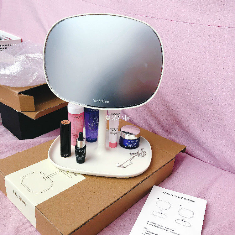 Innisfree Beauty Dresser Cosmetic Mirror Desktop Mirror Removable Conditioning With Shelve With Shelf Beauty Mirror