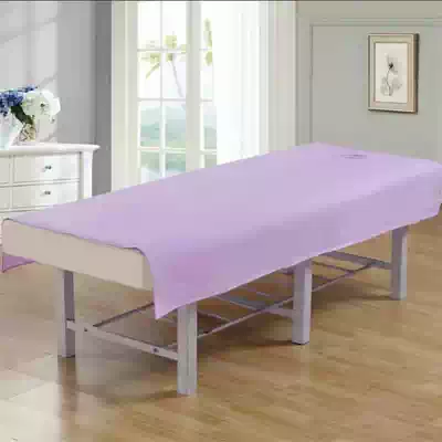 Waterproof and oil-proof beauty bed sheet Special bed sheet for hole-opening beauty salon Satin strip SAP massage physiotherapy massage cloth pad
