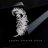 Elegant Mother's Day Gift, High-Quality, High-End Micro-Inlaid Zircon Feather Brooch, Coat and Suit Accessory Brooch