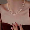 2mm Ultra-Fine Imitation Pearl Necklace for Women 2025 New Thin Clavicle Chain Gift for Girlfriend