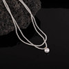 Afternoon Cocktail Party French-Style Imitation Pearl Necklace for Women, Light Luxury Niche Double-Layer Clavicle Chain, 2025 New Model