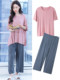 Modal maternity pajamas with breast pads, pregnancy summer confinement clothes, adjustable summer home clothes, thin postpartum clothes