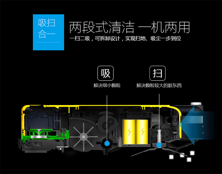 Thế hệ máy quét thứ ba tự động sạc lại cho robot máy quét thông minh FD-3RSW (2A) - Robot hút bụi robot hút bụi lau nhà deebot
