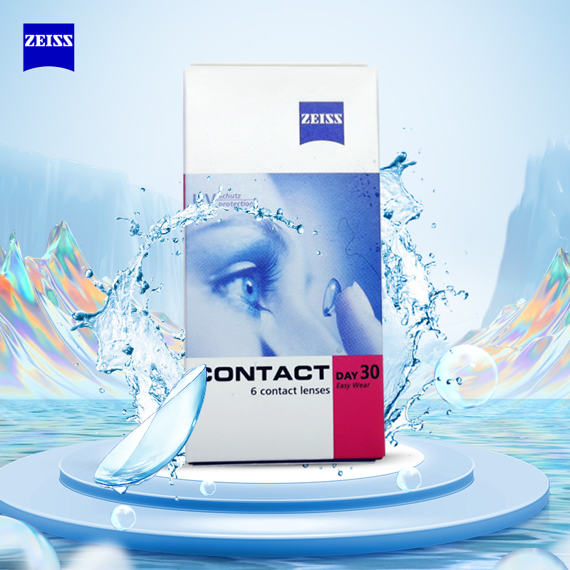 German Zeiss Contact Lenses for Myopia, Moisturizing, Anti-Uv, Monthly Disposable, Box of 6, Official Flagship Imported Genuine Product German Zeiss Contact Lenses for Myopia, Moisturizing, Anti-Uv, Monthly Disposable, Box of 6, Official Flagship Imported Genuine Product