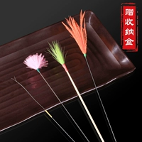 Усиление куриных волос+серебряная игла, 1 крана 1+красочные волосы гуси 1+Серебряная игольчатая лошадь хвост (случайный цвет)