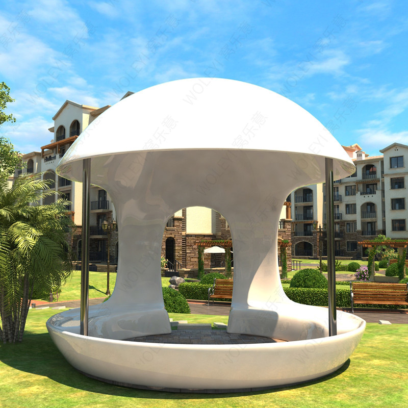FRP Observation Deck Park Scenic Area Modern Pavilion Beach Cottage Kindergarten Cartoon House Shell Customization