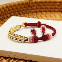 Браслет, набор материалов ручной работы, плетеный оберег на день рождения, «сделай сам», год кролика