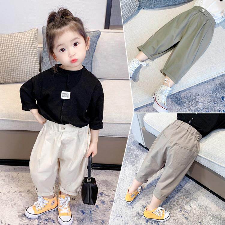 Girl girl baby girl Bao Chunqiu Children's clothes slim fit baby boy gush autumn clothes autumn Grand pp Harun outer pants