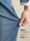 2025 Autumn/Winter New Washed Micro-Stretch Cotton Thick Jeans for Men, Loose Straight-Leg Trousers, Casual Retro Youth Style