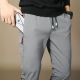 Мужские демисезонные утепленные спортивные трендовые штаны для отдыха, свободный прямой крой, коллекция 2023