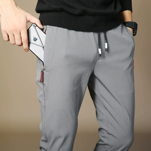Мужские демисезонные утепленные спортивные трендовые штаны для отдыха, свободный прямой крой, коллекция 2023