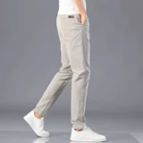 Летние шелковые тонкие трендовые штаны, быстросохнущий костюм, оверсайз, свободный прямой крой