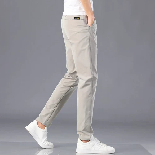 Летние шелковые тонкие трендовые штаны, быстросохнущий костюм, оверсайз, свободный прямой крой