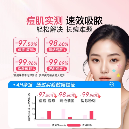 海氏海诺 Патч от прыщей со звездами, ремонт следов от прыщей, медицинский пластырь для всасывания гноя из искусственной кожи, милый пластырь для очищения от прыщей, можно наносить на макияж