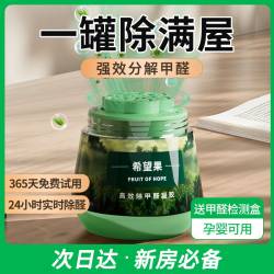 Formaldehyde removal jelly new house home emergency odor remover powerful small green jar magic box decoration artifact