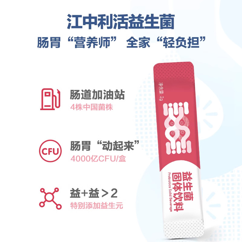 Jiangzhong Lihuo Probiotics for Adults with Difficulty in Defecation, for Women and Children with Intestinal Discomfort, Bloating, and Prebiotics