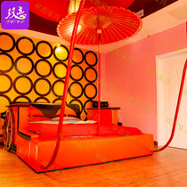 Creative Antique Wagyu Bed Themed Guesthouse Folk Sleeping Electric Bed Hotel Lovers Double Water Bed Spice Shake Mattresses