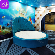 Guesthouse lovers Electric shock Spice Bed Apartment Folk Sleeping Nets Red Light Extravagant Intelligent Round Bed Hotel Shell Water Mattresses