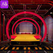 Manufacturer Direct Control Remote Control Intelligent Hehuan Delight Bed Net Red Water Bed Double Themed Hotel Leather Art Car Electric Bed