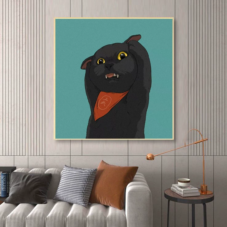 Cartoon cute sofa for bed, for beloved, cat