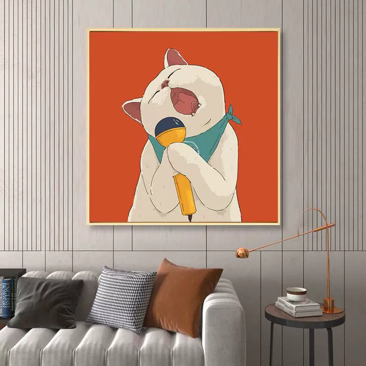 Cartoon cute sofa for bed, for beloved, cat