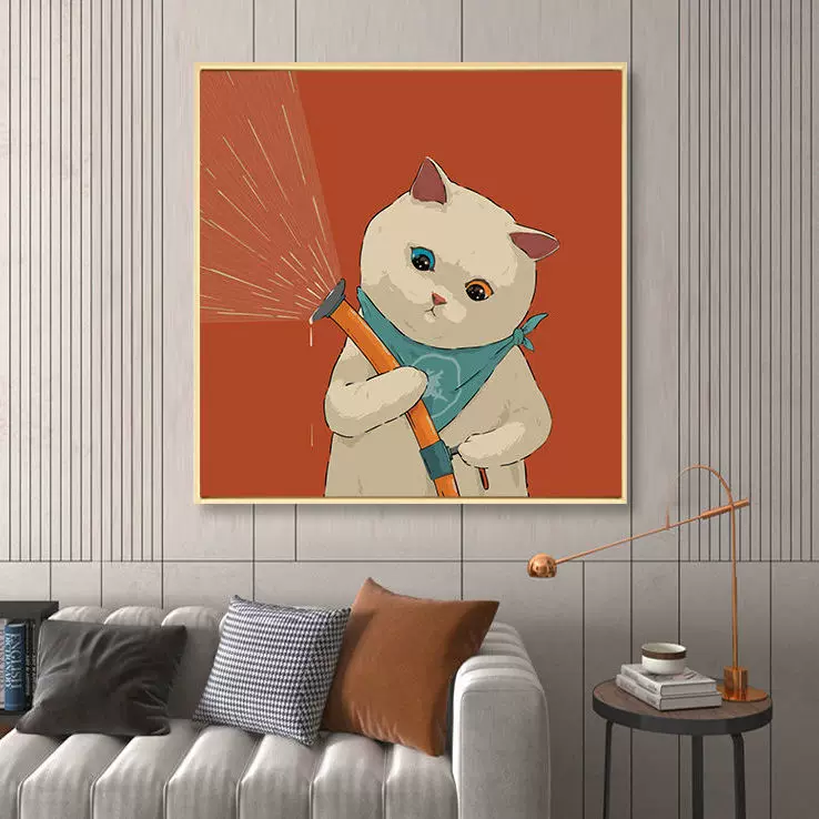 Cartoon cute sofa for bed, for beloved, cat
