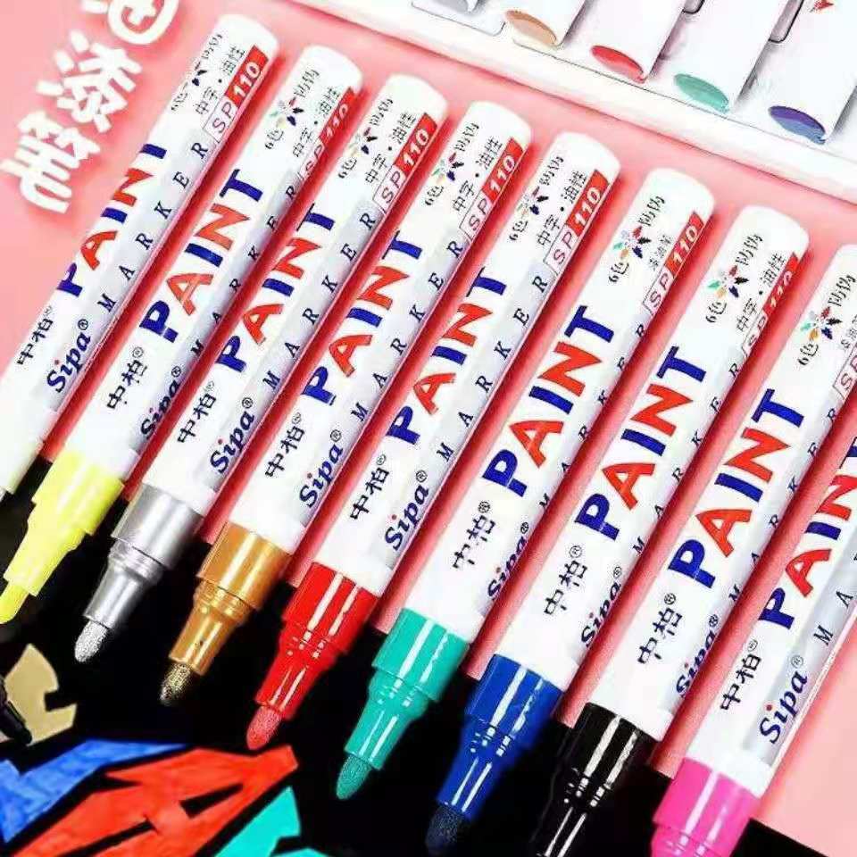 10 Zhongbai paint pen SP110 graffiti pen sign in pen tire pen oily paint pen white