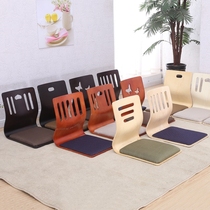 Bed chair beige seat Japanese style cuisine with dining chair backrest seat and wind sleeping room Home thickened tread Mie pu