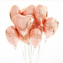 520 rose gold balloon heart-shaped aluminum film ball confetti balloon ins Birthday Valentines Day wedding room decoration