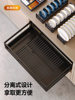 Diminila Kitchen Cabinet Double-Layer Drawer-Type Dish Rack 304 Stainless Steel Built-In Dish Basket Kitchen Cabinet Dish Basket
