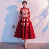 Вечернее платье, ципао, свадебное платье, традиционный свадебный наряд Сюхэ, китайский стиль, подходит для подростков