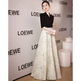 Высококачественное и атмосферное обручальное банкет вечернее платье для женщин 2025 Новый легкий роскошный ниша для взрослых подарки для взрослых хозяин высокого класса