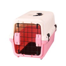 Troublemaker pet air box cat cage portable out-going dog and cat out-going checked box air transport box transport box