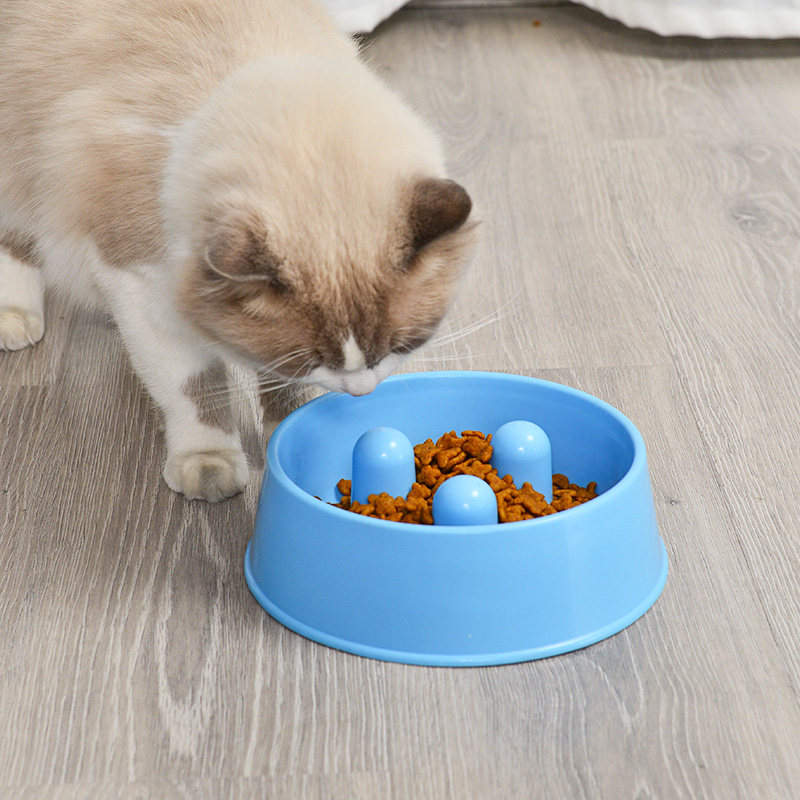 Mash Egg Ghost Slow Food Bowl Dogs Anti-Choke Bowl Slow Food Pot Dog Food Basin Teddy Golden Wow Dog Rice Bowls and Bowls Pets