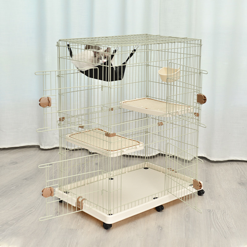 Pounding - cat cage folds household cat cage two - story cat cage three - story large cat house cat house