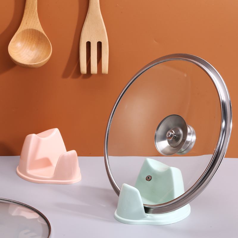 Shelf-cutting board rack of sitting-type kitchen lid rack with a lid on a shelf, and a shelf for a shelf