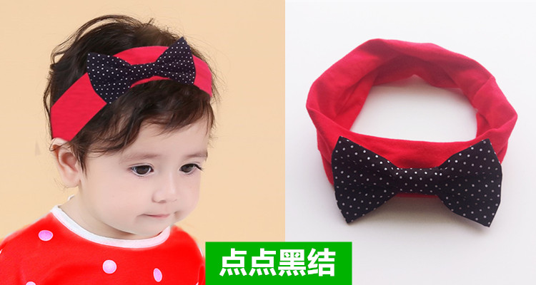 Mũ trùm đầu cho bé gái trăm ngày Ban nhạc tóc bé phiên bản Hàn Quốc của mũ trùm đầu màu đỏ 0 trẻ em 1 tuổi 2 phụ kiện tóc kẹp tóc hàn quốc cho bé