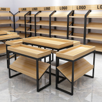 Shelf display rack promotion table pile head shopping mall gift shoe shop clothing red wine fruit Zhongdao cabinet supermarket running water table
