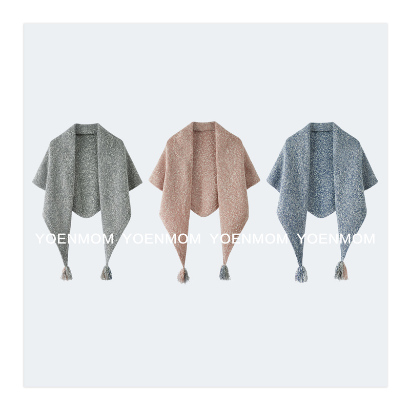 Yoenmom·British Duncan Yarn Virgin Wool + Italian Cofil Sequins Versatile Shawl Scarf